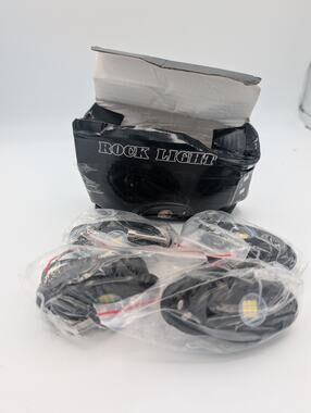 Rock Light 12v LED Light Pods - 4 Pack - CAN AM RZR KRX UTV MIB Box Damaged Open